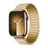 Compatible with Apple Watch Band 49mm 45mm 44mm 42mm 41mm 40mm 38mm, Stainless Steel Metal Magnetic Strap for iWatch Ultra 2 Ultra Series 9 8 7 6 5 4 3 2 1 SE(Gold,42/44/45/49mm) view 1