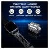 Compatible with Apple Watch Band 49mm 45mm 44mm 42mm 41mm 40mm 38mm, Stainless Steel Metal Magnetic Strap for iWatch Ultra 2 Ultra Series 9 8 7 6 5 4 3 2 1 SE(Gold,42/44/45/49mm) view 2