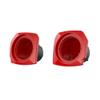 Advanblack Rally Red Tour Trunk Pack Speaker Pods 6.5" Rear Audio Housing Color Matched Fit Harley King Tour Trunk Pack view 1