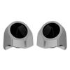 Advanblack Dark Platinum Tour Trunk Pack Speaker Pods 6.5" Rear Audio Housing Color Matched Fit Harley King Tour Trunk Pack view 1