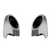 Advanblack Dark Platinum Tour Trunk Pack Speaker Pods 6.5" Rear Audio Housing Color Matched Fit Harley King Tour Trunk Pack view 2