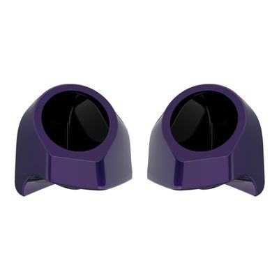 Advanblack Mystic Shift Tour Trunk Pack Speaker Pods 6.5" Rear Audio Housing Color Matched Fit Harley King Tour Trunk Pack