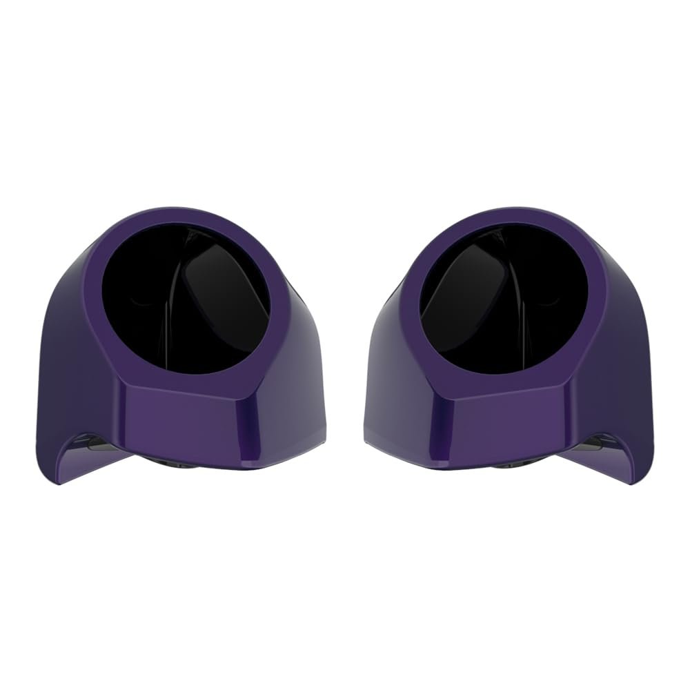 Advanblack Mystic Shift Tour Trunk Pack Speaker Pods 6.5" Rear Audio Housing Color Matched Fit Harley King Tour Trunk Pack