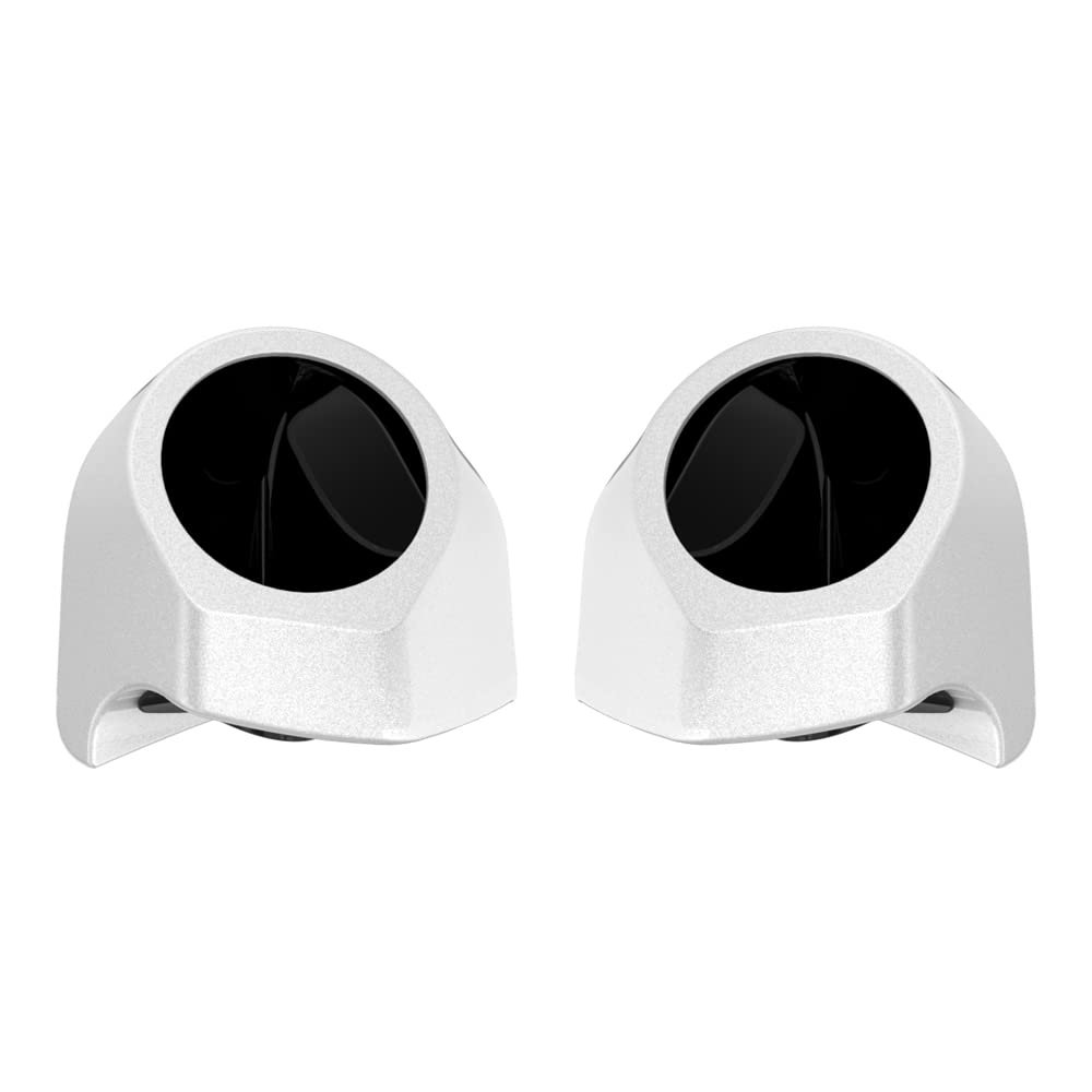Advanblack Golden White Pearl Tour Trunk Pack Speaker Pods 6.5" Rear Audio Housing Color Matched Fit Harley King Tour Trunk Pack