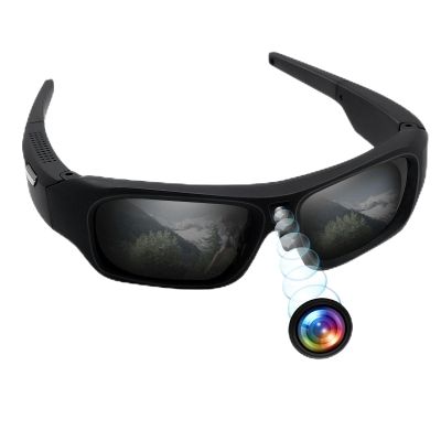 Camera Glasses HD 4K Video Camera Sunglasses, Smart Glasses Camera for Men Women, Action Camera with UV400 Protection Polarized Lens Support Photos/Videos Recording for Outdoor Activities