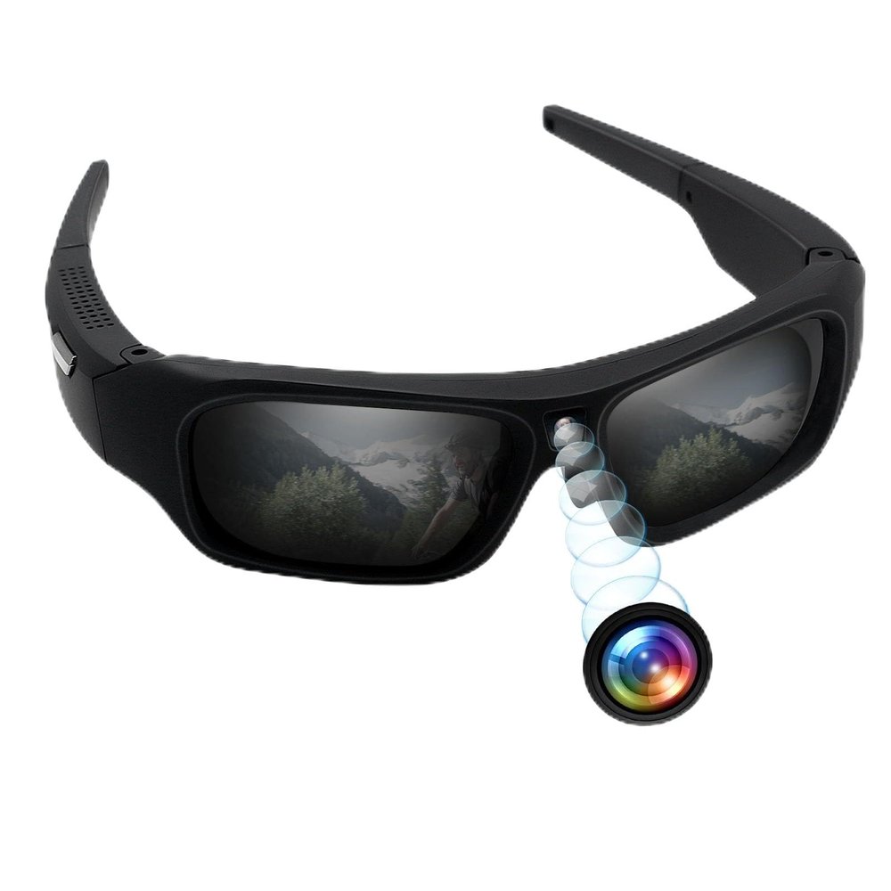 Camera Glasses HD 4K Video Camera Sunglasses, Smart Glasses Camera for Men Women, Action Camera with UV400 Protection Polarized Lens Support Photos/Videos Recording for Outdoor Activities