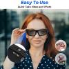 Camera Glasses HD 4K Video Camera Sunglasses, Smart Glasses Camera for Men Women, Action Camera with UV400 Protection Polarized Lens Support Photos/Videos Recording for Outdoor Activities view 4