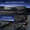 Desobry Mini DVD Player for TV, All Region Free DVD Player HDMI, Small Compact Flip-Top Design, with USB/TF Card Input, Supports PAL/NTSC view 3