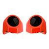 Advanblack Legendary Orange Tour Trunk Pack Speaker Pods 6.5" Rear Audio Housing Color Matched Fit Harley King Tour Trunk Pack view 1