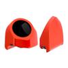 Advanblack Legendary Orange Tour Trunk Pack Speaker Pods 6.5" Rear Audio Housing Color Matched Fit Harley King Tour Trunk Pack view 3