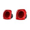 Advanblack Brilliant Red Tour Trunk Pack Speaker Pods 6.5" Rear Audio Housing Color Matched Fit Harley King Tour Trunk Pack view 1