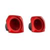 Advanblack Brilliant Red Tour Trunk Pack Speaker Pods 6.5" Rear Audio Housing Color Matched Fit Harley King Tour Trunk Pack view 2