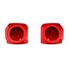 Advanblack Brilliant Red Tour Trunk Pack Speaker Pods 6.5" Rear Audio Housing Color Matched Fit Harley King Tour Trunk Pack view 3
