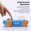 HBCIDC Wooden Go-Kart Night Light 7 Color Adjustable, USB Rechargeable (Blue) view 2