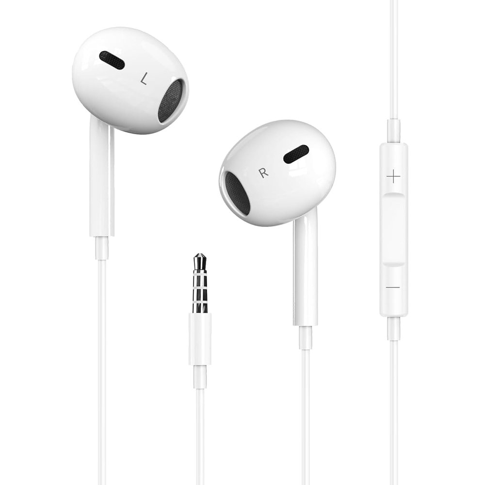 1 Pack Wired iPhone Earbuds/Wired Headphones with 3.5mm Jack Earphones[MFi Certified] with Microphone Volume Control Compatible for iPhone,iPad,iPod, Computer,MP3/4,Android Most 3.5mm Audio Devices