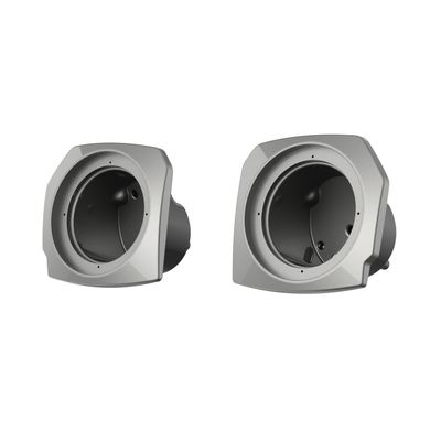 Advanblack Mercury Silver Tour Trunk Pack Speaker Pods 6.5" Rear Audio Housing Color Matched Fit Harley King Tour Trunk Pack