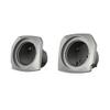 Advanblack Mercury Silver Tour Trunk Pack Speaker Pods 6.5" Rear Audio Housing Color Matched Fit Harley King Tour Trunk Pack view 1