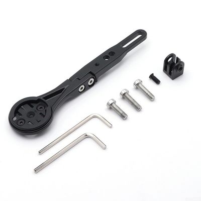 Bicycle Computer Mount Aluminum Alloy Handlebar Bracket Compatible For Garmin For Edge For Wahoo For Elemnt For Bryton For Rider Series Adjustable Angle For Road Bike
