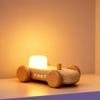 HBCIDC Wooden Go-Kart Night Light 7 Color Adjustable, USB Rechargeable (Burlywood) view 4
