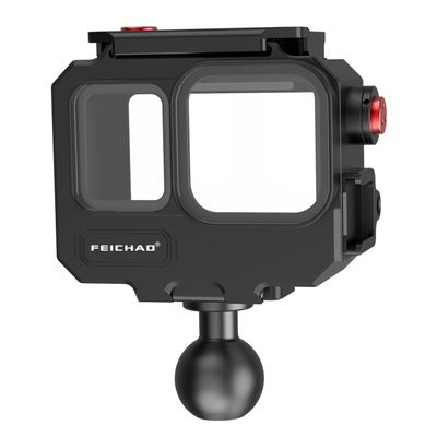 FEICHAO 262ft/80m Underwater Diving Case with 1/4 Thread, Cold Shoe Mount Compatible with Ace Pro/Ace Pro2 (1" Ball Head Mount)