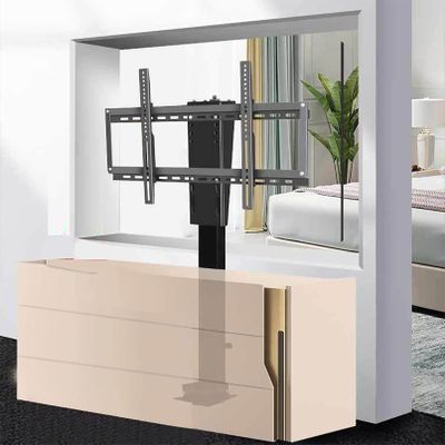 KOMFGT Motorized Tv Mount - Electric TV Lift Mount,Hidden in Cabinet Telescopic Electric TV Lift with Auto Lifting,Suitable for 26-70 Inch LED Screens,with Load 60Kg/132 Lbs