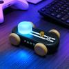 HBCIDC Wooden Go-Kart Night Light, 7 Color Adjustable, USB Rechargeable (Black) view 3