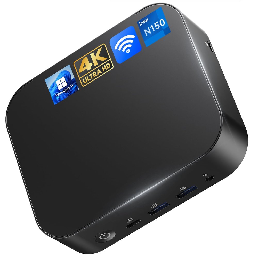 ASUS NUC 14 Essential Mini PC, Intel N150 Processor(4C/4T,Up to 3.6GHz)16GB DDR5 RAM & 512GB PCIe4 NVMe SSD Versatile Intel NUC Mini Computers, TypeC 3.2, 4K URD, BT5.3, WiFi6E, Win11 Pro preinstalled