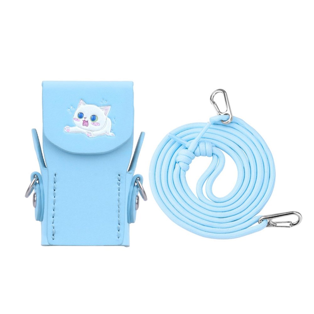 For Pocket 3 Protective Leather Case & Lanyard Scratch Case Crossing Body Strap Skin Camera Accessories Sports Camera Gear