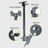 KOMFGT TV Stand tv Wall Mount TV Ceiling Mount Bracket, Adjustable Height TV Mount, Fits Most 12-32 Inch LED Screen Display, with Loading 66 Lbs,0.85m2.8m view 4