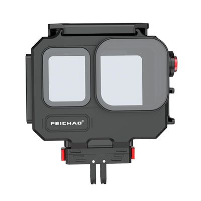 FEICHAO 262ft/80m Underwater Diving Case with 1/4 Thread, Cold Shoe Mount Compatible with Ace Pro/Ace Pro2 (Magnetic Foldable 2-Slot Bracket)