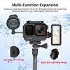 FEICHAO 262ft/80m Underwater Diving Case with 1/4 Thread, Cold Shoe Mount Compatible with Ace Pro/Ace Pro2 (Magnetic Foldable 2-Slot Bracket) view 4