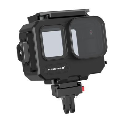 FEICHAO 262ft/80m Underwater Diving Case with 1/4 Thread, Cold Shoe Mount Compatible with Ace Pro/Ace Pro2 (Quick Release 2-Slot Mount)