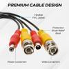Cables Direct Online Pack of 2 x 75FT Black Premade BNC Video Power Cable Extension Wire for CCTV, Security Camera, DVR, Surveillance System, All in One Plug & Play Cord view 3