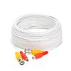 Cables Direct Online Pack of 2 x 75FT White Premade BNC Video Power Cable Extension Wire for CCTV, Security Camera, DVR, Surveillance System, All in One Plug & Play Cord view 1