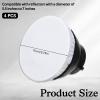 4 Pack Diffuser Lamp Sock Soft Cover, 7 "/18 cm Standard Cloth Diffuser Light Sock Lampshade Reflector Lamp White Lamps Shade Diffusers for Studio Strobe Reflector, Video Shooting (White) view 4