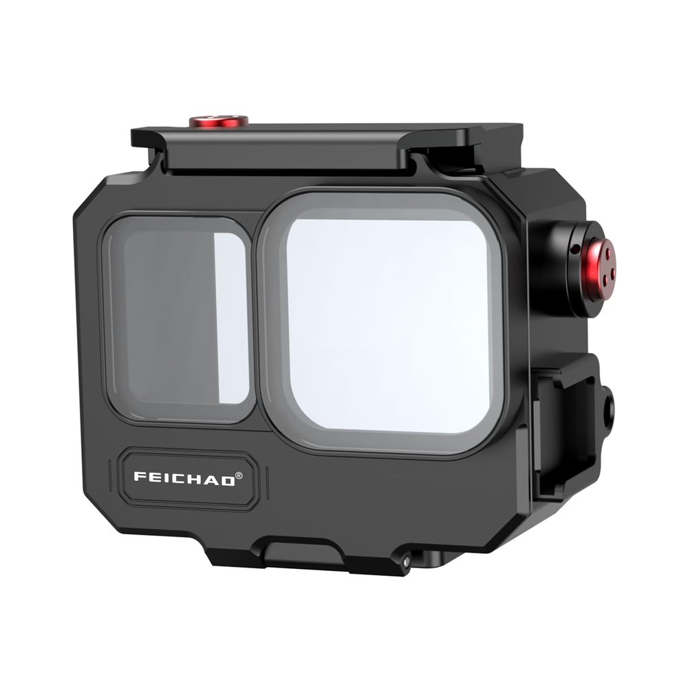 FEICHAO 262ft/80m Underwater Diving Case with 1/4 Thread, Cold Shoe Mount Compatible with Ace Pro/Ace Pro2 (Case Only)