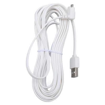 CCYLEZ Power Extension Cord, PVC Power Cord for Security Camera, USB Water Security Camera Charging Cable for Replacement (7.6m/24.9ft)