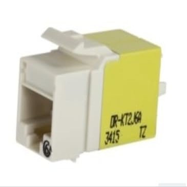 KT2J6A-88 | OR-KT2J6A-88 Category 6A Keystone Jack, Lacing Cap Termination, White