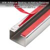 Cable Protector, Outdoor Cord Cover, Made of Stainless Steel, Fire Retardant, Suitable for Offices and Shopping Malls(Silver,2.5x5cm/1x2in) view 4