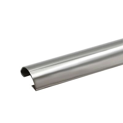 Cord Covers for Wires on Floor, Cable Protector, 100cm/39in Stainless Steel Mirror, Curved Design, Suitable for Offices, Conference Rooms, Courtyards(Silver,2.6x0.9cm/1x0.35in)