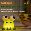 Frog Night Light for Kids, Rechargeable Bedside Touch Lamp, Dimmable, with Timer, Soft Silicone Nursery Night Light, Breastfeeding, Toddler, Baby, Kids Decoration view 2