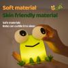 Frog Night Light for Kids, Rechargeable Bedside Touch Lamp, Dimmable, with Timer, Soft Silicone Nursery Night Light, Breastfeeding, Toddler, Baby, Kids Decoration view 4