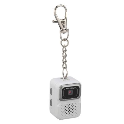 ASHATA Retro Keychain Camera Compact, 1080P 2MP 4:3 Keychain Photo Video Digital Camera with Wrist Strap, 160 Lens Angle, Anti Loss Accessory (White)