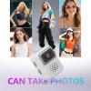 ASHATA Retro Keychain Camera Compact, 1080P 2MP 4:3 Keychain Photo Video Digital Camera with Wrist Strap, 160 Lens Angle, Anti Loss Accessory (White) view 3