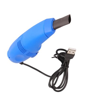 Gonetre Mini Nail Dust Collector Negative Pressure Large Suction Nail Dust Vacuum Machine for Keyboard ABS Material USB Powered Desktop Cleaner (Blue)