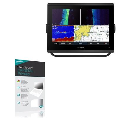 BoxWave Screen Protector Compatible with Garmin GPSMAP 1223xsv - ClearTouch Crystal Privacy (2-Pack), Privacy Screen Protector Flexible Film Clear