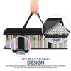 Stock Your Home CD Storage Bags (84 Pack), Clear PVC Media Cases with Handles, Water Resistant Carrying Bags for CDs, Albums, Video Games and Books view 4