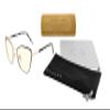 GUNNAR Womens Computer Glasses - Erika Indigo Gold Clear Lens - Blue Light Blocking Anti Glare view 2