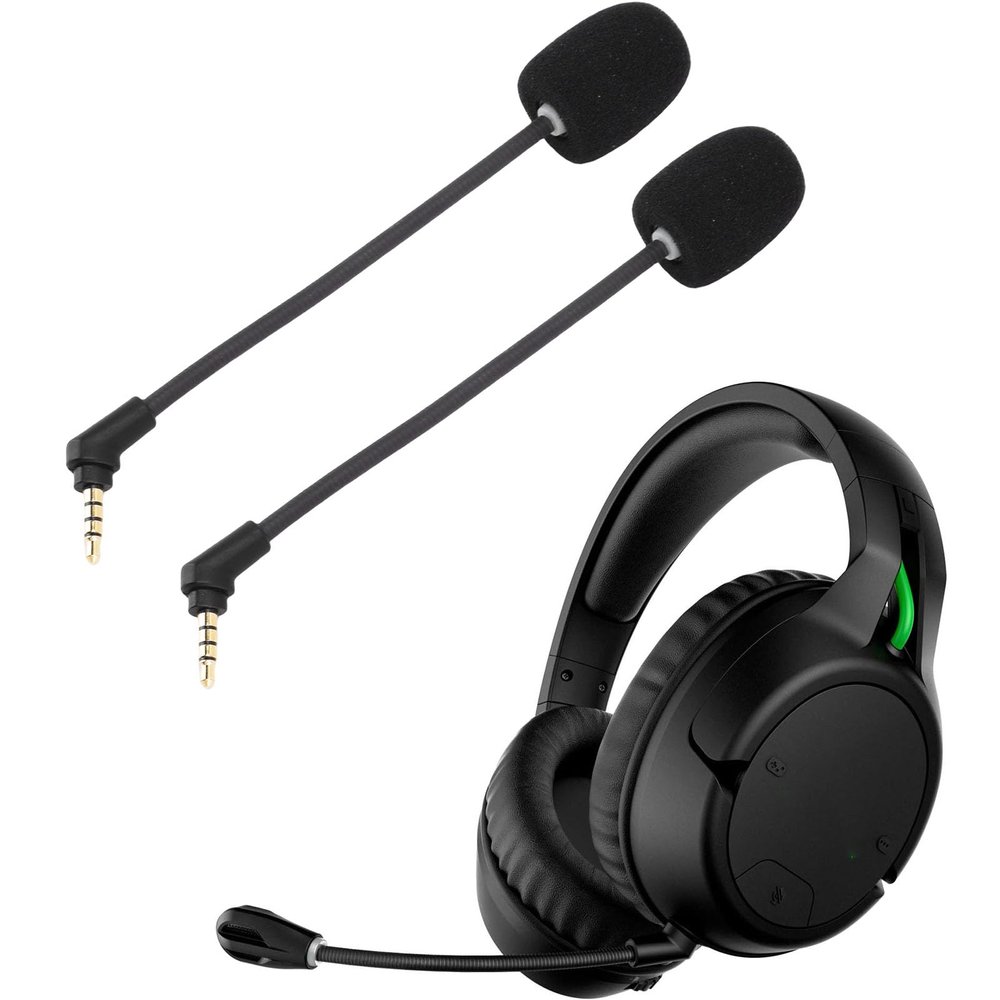 Diyeeni 2Pcs Replacement Microphone, for Kingston HyperXCloud Flight, Cloud Flight S Headset Mic Replacement, 3.5mm Clear Noise Reduction Microphone, Gaming Headset Mic