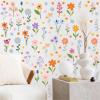 102 Pcs Spring Flower Wall Decals - 8 Sheets Peel and Stick Wildflower Stickers for Girls Bedroom, Nursery, Living Room, Removable Floral Wall Art view 3